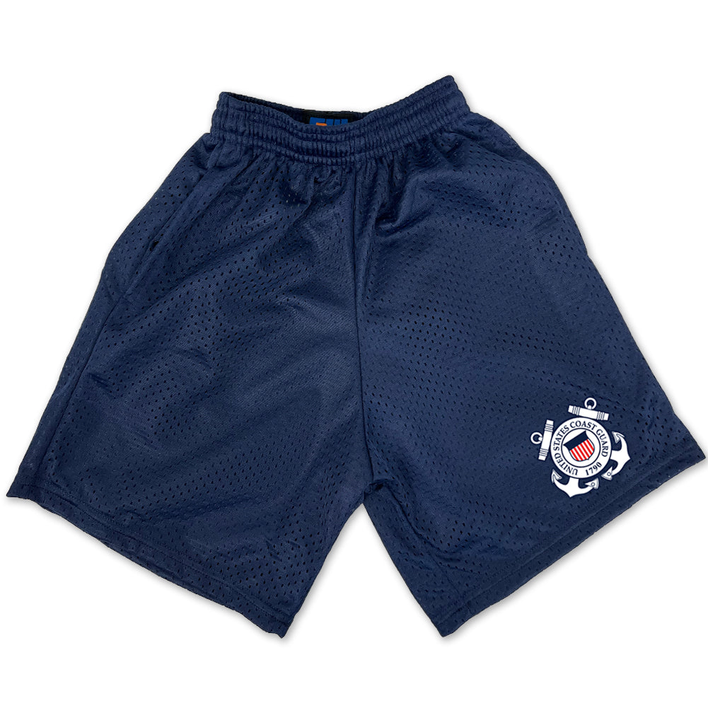 Coast Guard Youth Seal Logo Mesh Shorts