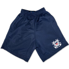 Load image into Gallery viewer, Coast Guard Youth Seal Logo Mesh Shorts