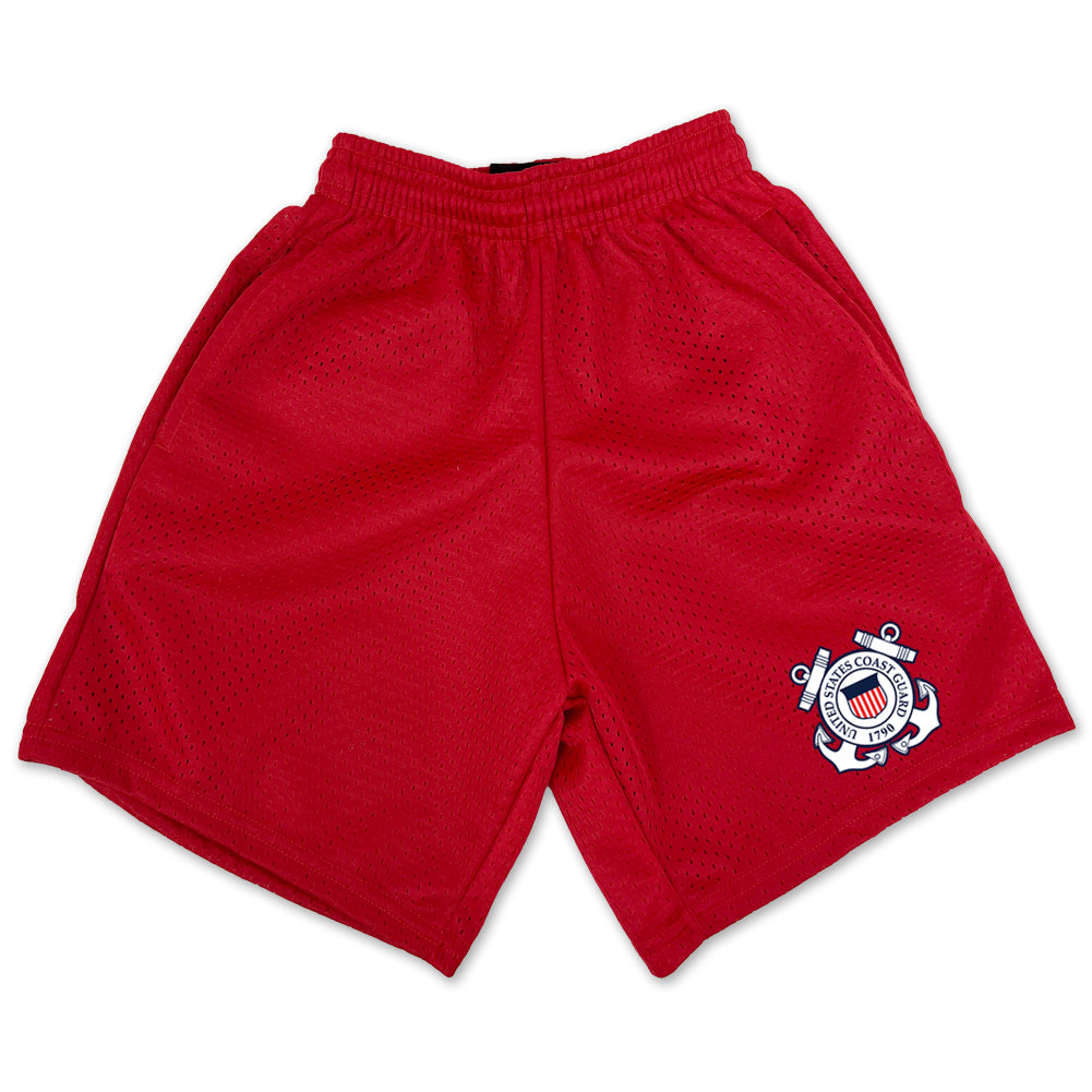 Coast Guard Youth Seal Logo Mesh Shorts