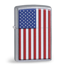 Load image into Gallery viewer, AMERICAN FLAG CHROME COLOR ZIPPO LIGHTER 2