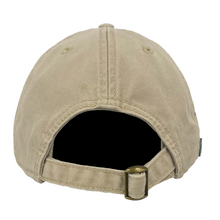 Load image into Gallery viewer, USCG Dad Relaxed Twill Hat (Khaki/Navy)