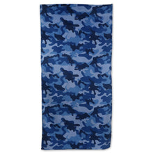 Load image into Gallery viewer, BLUE CAMOUFLAGE BEACH TOWEL (30&quot;X60&quot;) 1