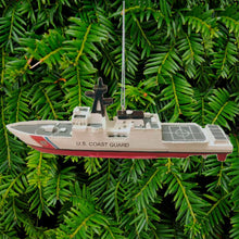 Load image into Gallery viewer, Coast Guard Air Craft Carrier Ship Ornament