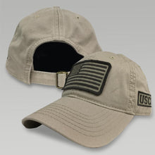 Load image into Gallery viewer, Coast Guard Patch Flag Hat (Khaki)