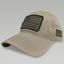 Load image into Gallery viewer, Coast Guard Patch Flag Hat (Khaki)