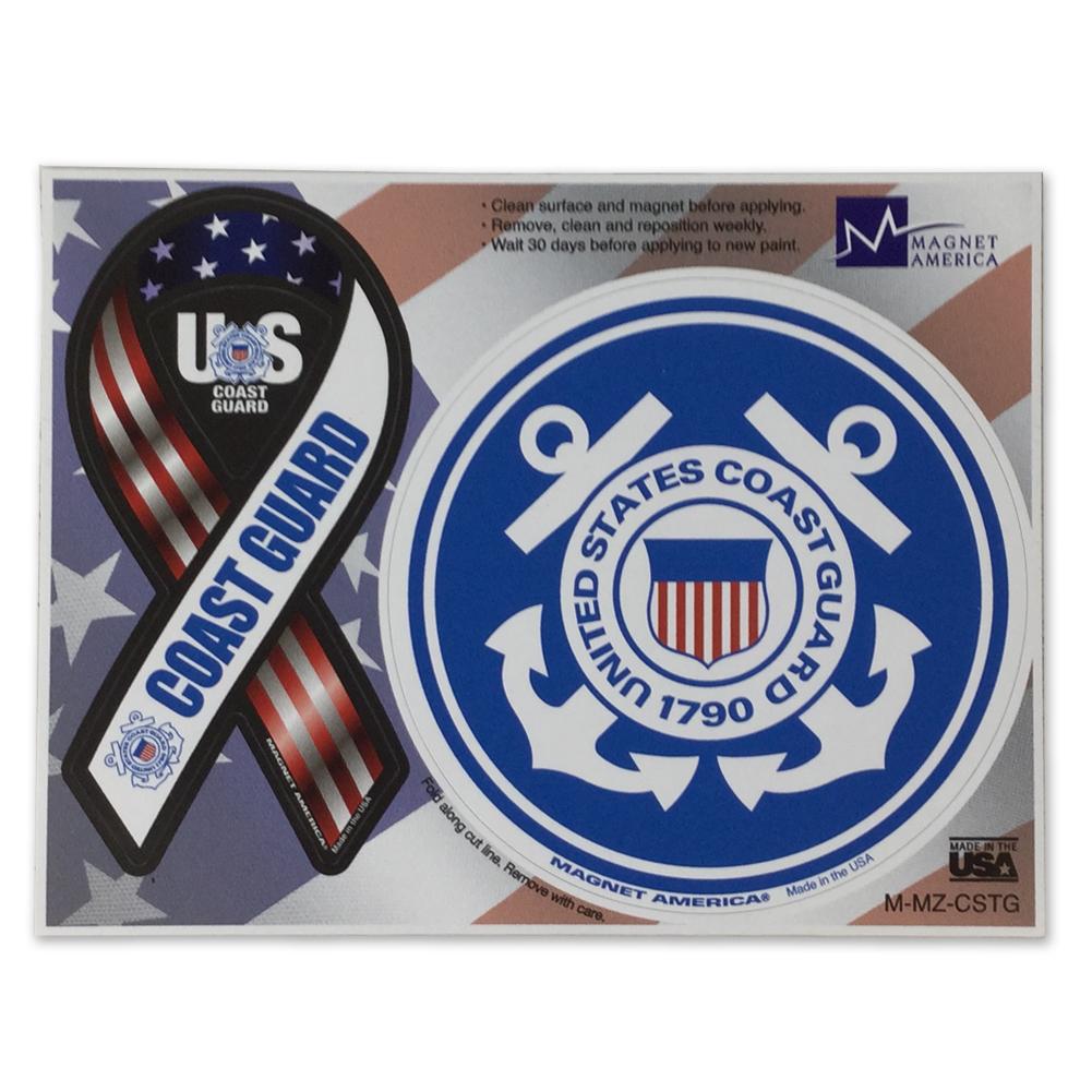 Coast Guard 2 In 1 Ribbon And Seal Magnet