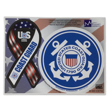 Load image into Gallery viewer, Coast Guard 2 In 1 Ribbon And Seal Magnet