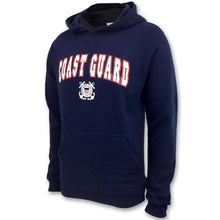 Load image into Gallery viewer, Coast Guard Arch Seal Hood (Navy)