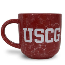 Load image into Gallery viewer, Coast Guard Marbled 17 oz Mug (Red)