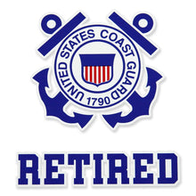 Load image into Gallery viewer, COAST GUARD RETIRED DECAL 2