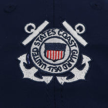 Load image into Gallery viewer, Coast Guard Seal Cool Fit Performance Hat (Navy)