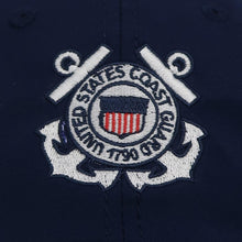 Load image into Gallery viewer, Coast Guard Seal Cool Fit Performance Hat (Navy)