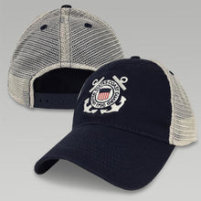 Load image into Gallery viewer, Coast Guard Seal Trucker Hat (Navy)