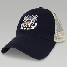 Load image into Gallery viewer, Coast Guard Seal Trucker Hat (Navy)