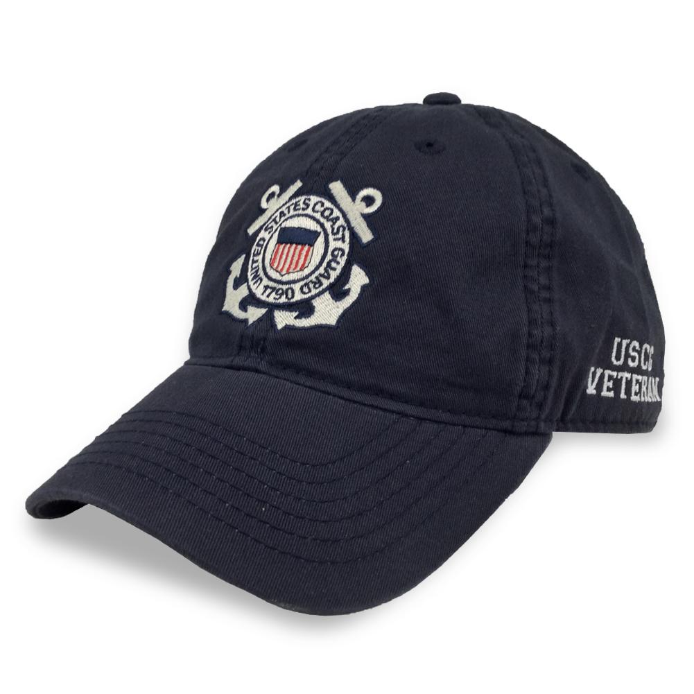 Coast Guard Seal Veteran Twill Hat (Navy)