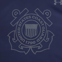 Load image into Gallery viewer, Coast Guard Under Armour Semper Paratus Armour Fleece Hood (Navy)