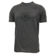 Load image into Gallery viewer, Coast Guard Under Armour Semper Paratus Tech T-Shirt (Charcoal)