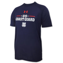 Load image into Gallery viewer, Coast Guard Under Armour Stars Tech T-Shirt (Navy)