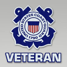 Load image into Gallery viewer, Coast Guard Veteran Decal