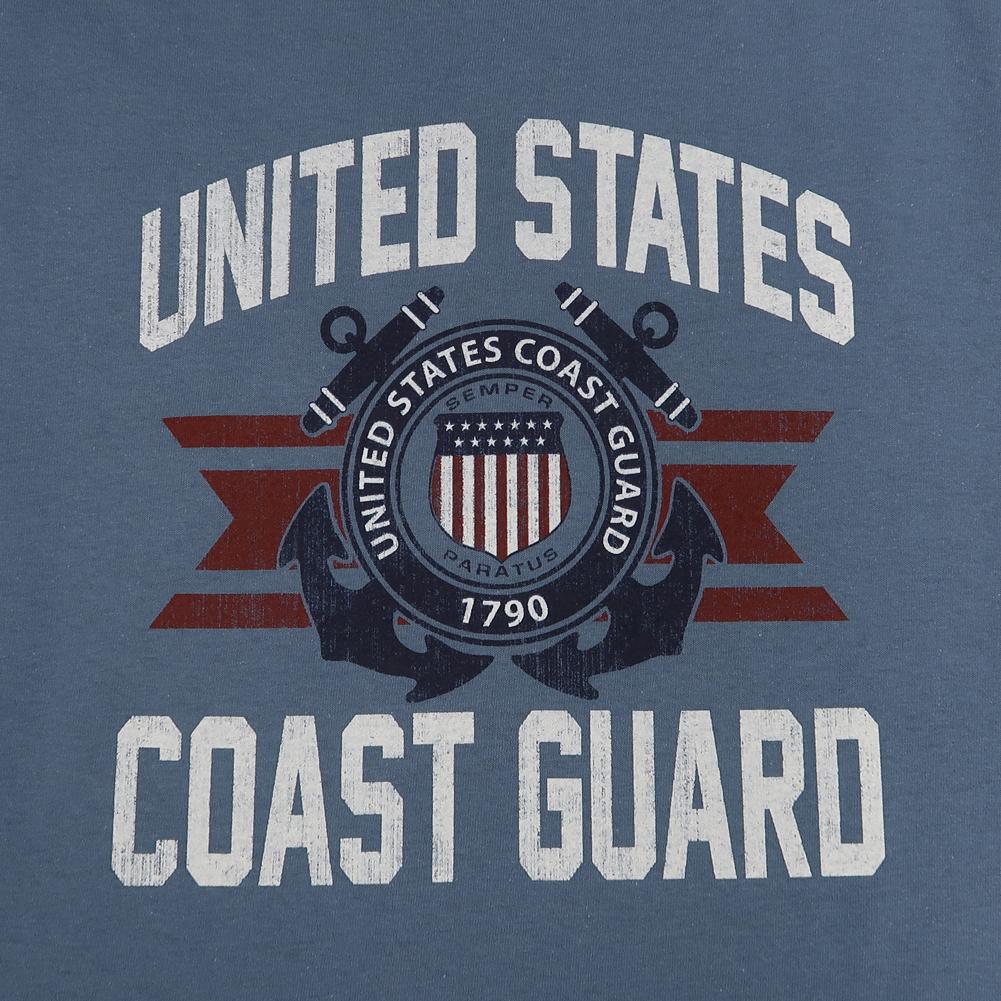 Coast Guard Vintage Basic T-Shirt (Indigo)