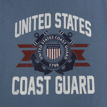 Load image into Gallery viewer, Coast Guard Vintage Basic T-Shirt (Indigo)