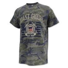 Load image into Gallery viewer, Coast Guard Youth Vintage Stencil T-Shirt (Camo)