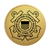 U.S. Coast Guard Gold Engraved Medallion Frame (Vertical)