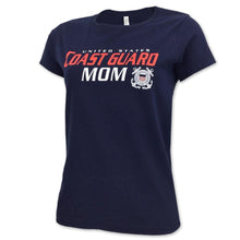 Load image into Gallery viewer, LADIES UNITED STATES COAST GUARD MOM T-SHIRT (NAVY) 2