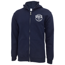 Load image into Gallery viewer, Coast Guard Retired Full-Zip Hood