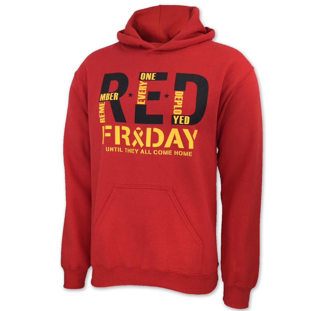 R.E.D. FRIDAY HOOD (RED) 2