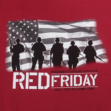 Load image into Gallery viewer, RED FRIDAY USA FLAG LONG SLEEVE T-SHIRT (CARDINAL) 1