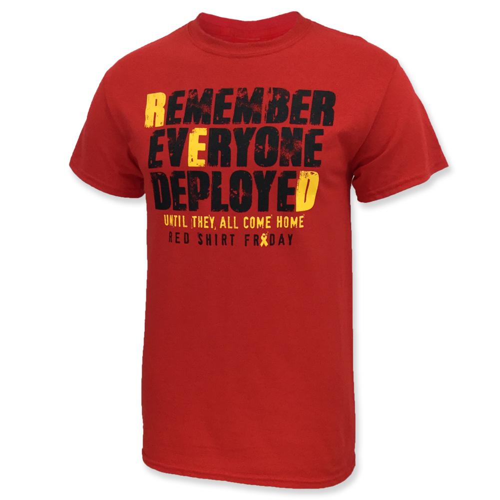 REMEMBER EVERYONE DEPLOYED T-SHIRT (RED) 2