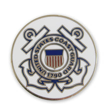 Load image into Gallery viewer, United States Coast Guard Circle Seal Lapel Pin