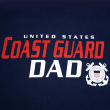 Load image into Gallery viewer, United States Coast Guard Dad T-Shirt (Navy)