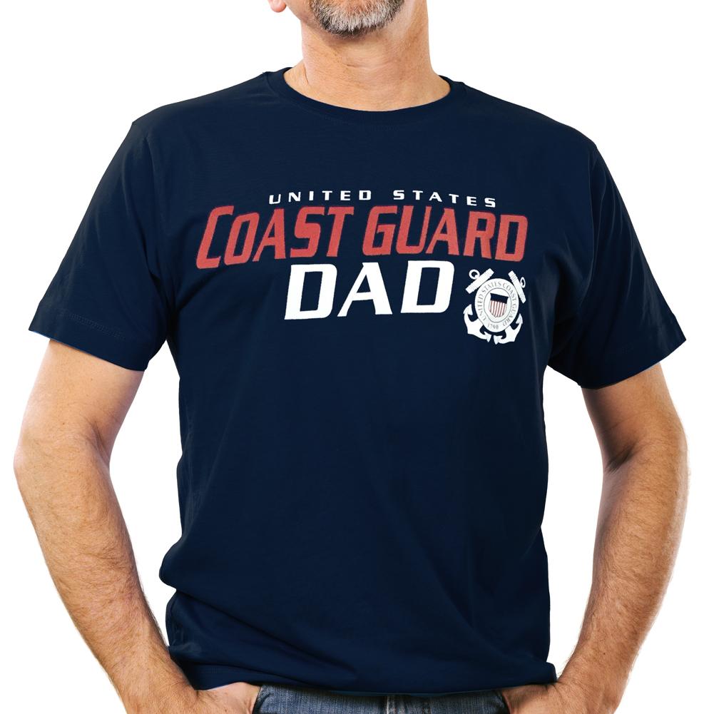 United States Coast Guard Dad T-Shirt (Navy)