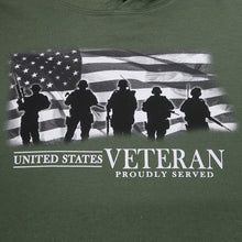 Load image into Gallery viewer, UNITED STATES VETERAN PROUDLY SERVED HOOD (OD GREEN)
