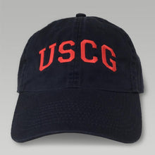 Load image into Gallery viewer, USCG Arch Hat (Navy/Red)