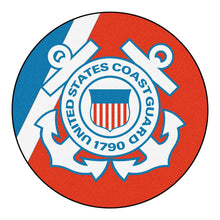 Load image into Gallery viewer, U.S. Coast Guard Round Mat - 44&quot;