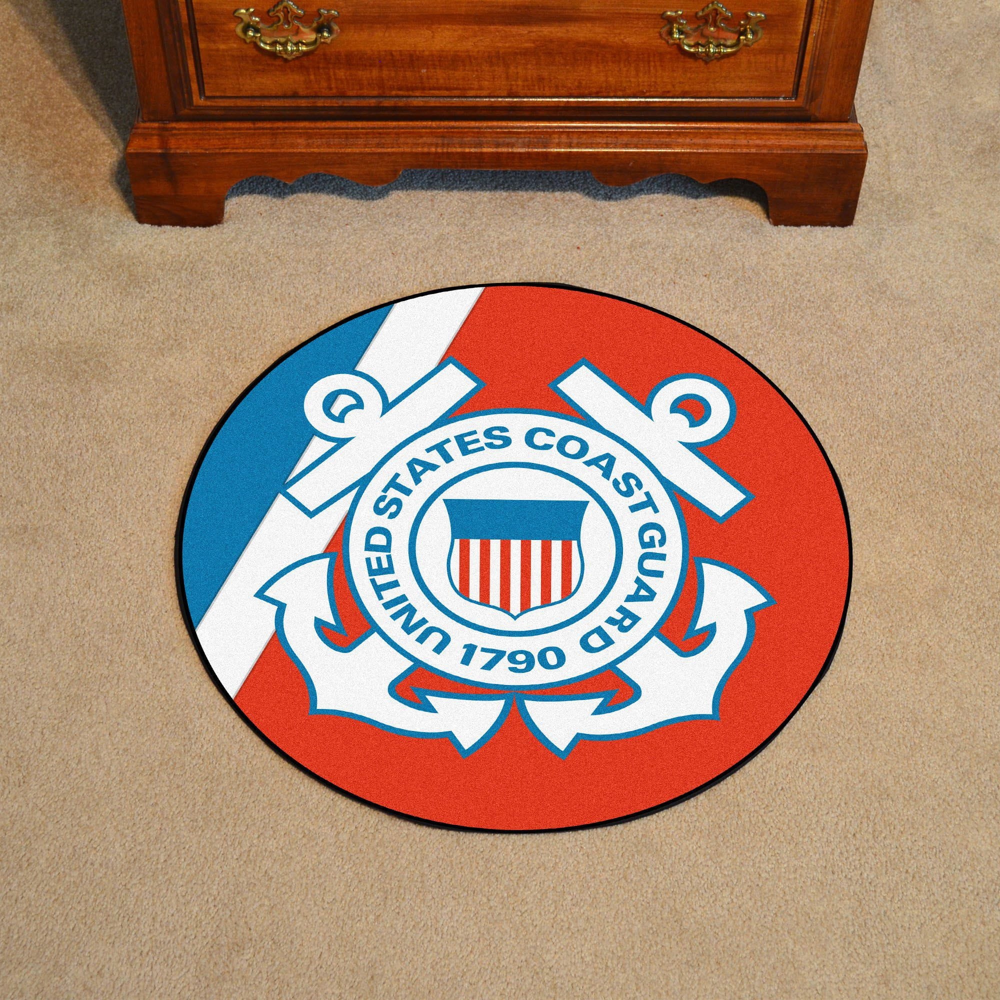 U.S. Coast Guard Round Mat - 44"